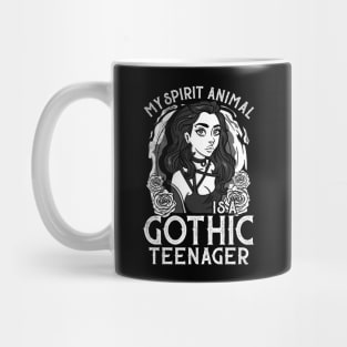 My Spirit Animal Is A Gothic Teenager T-Shirt Mug